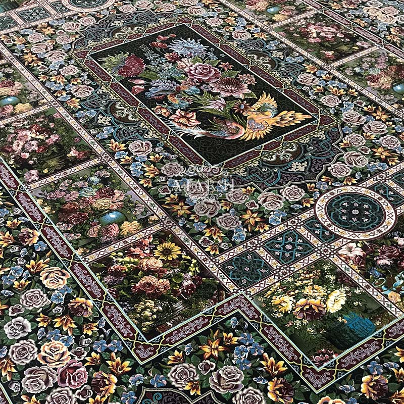 فرش باغ ارم ۱۰۰۰ شانه تراکم ۳۰۰۰ در سه رنگ مختلف