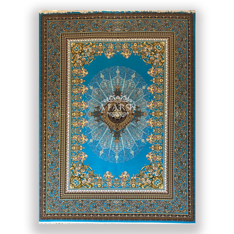 فرش ورساچه طرح فرانسوی ۱۰۰۰ شانه تراکم ۳۰۰۰ در سه رنگ مختلف